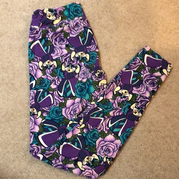 alice in wonderland leggings lularoe